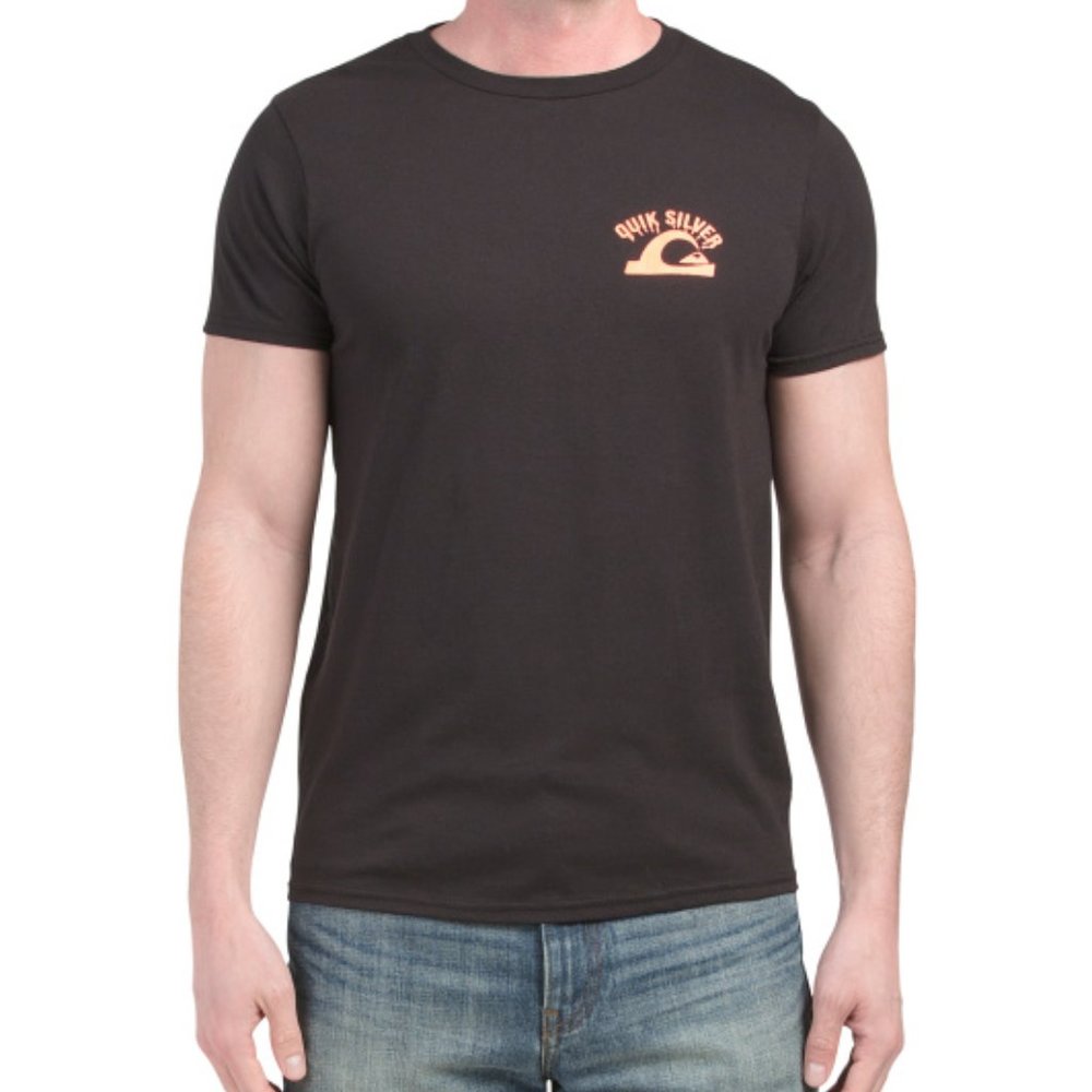 New Mens Quiksilver s/s Tee Black